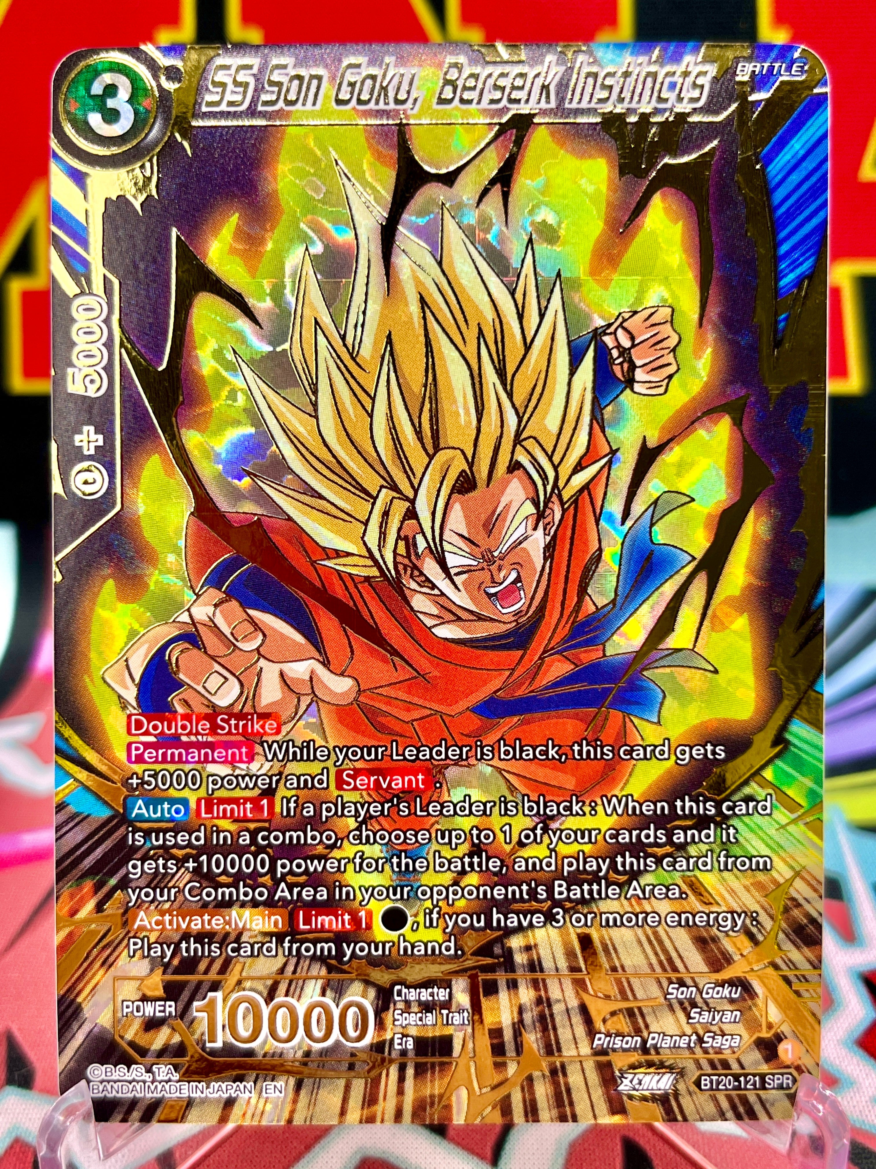 BT20-121 SPR SS Son Goku, Berserk Instincts (2023)