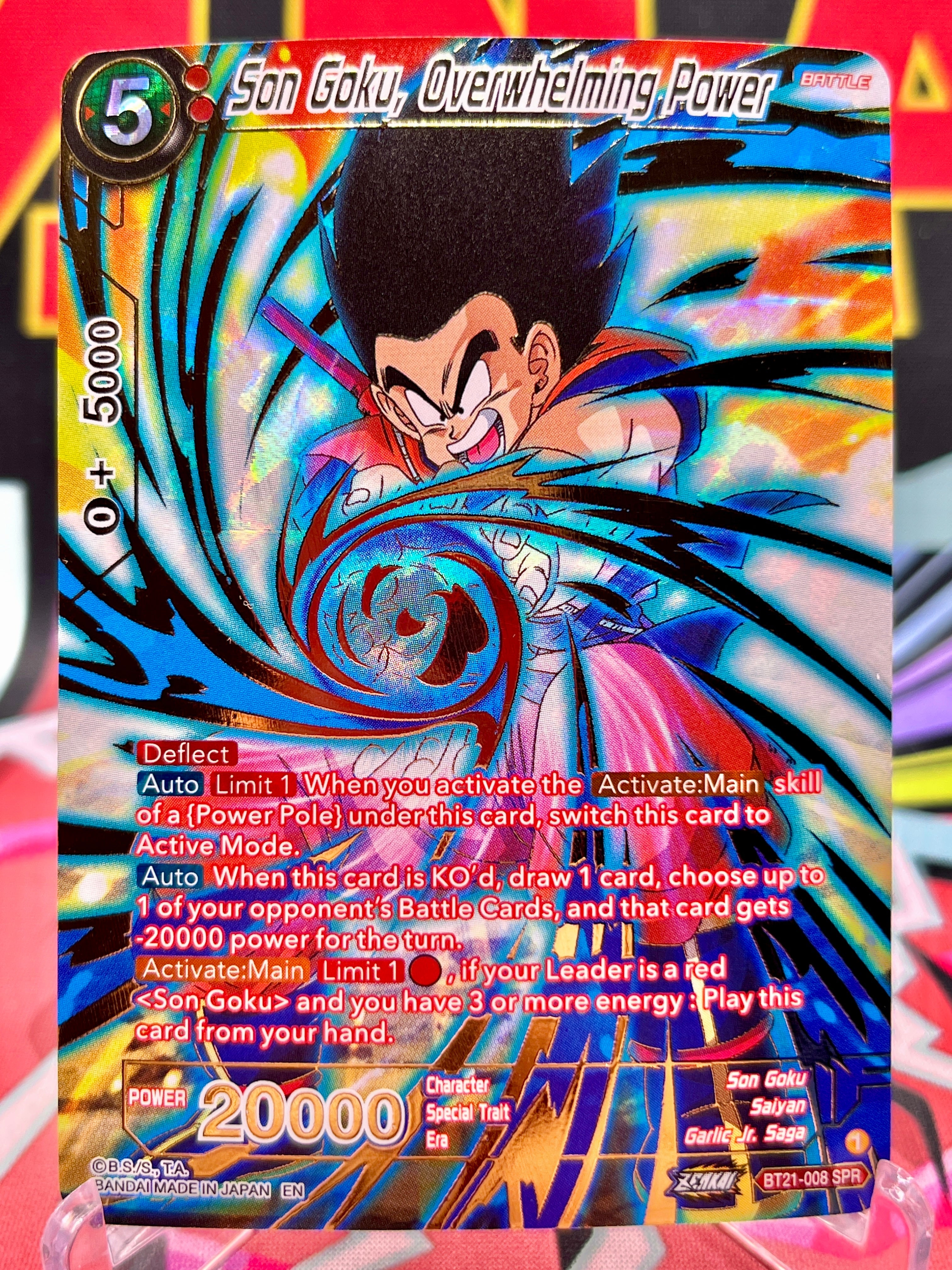 BT21-008 SPR Son Goku, Overwhelming Power (2023)