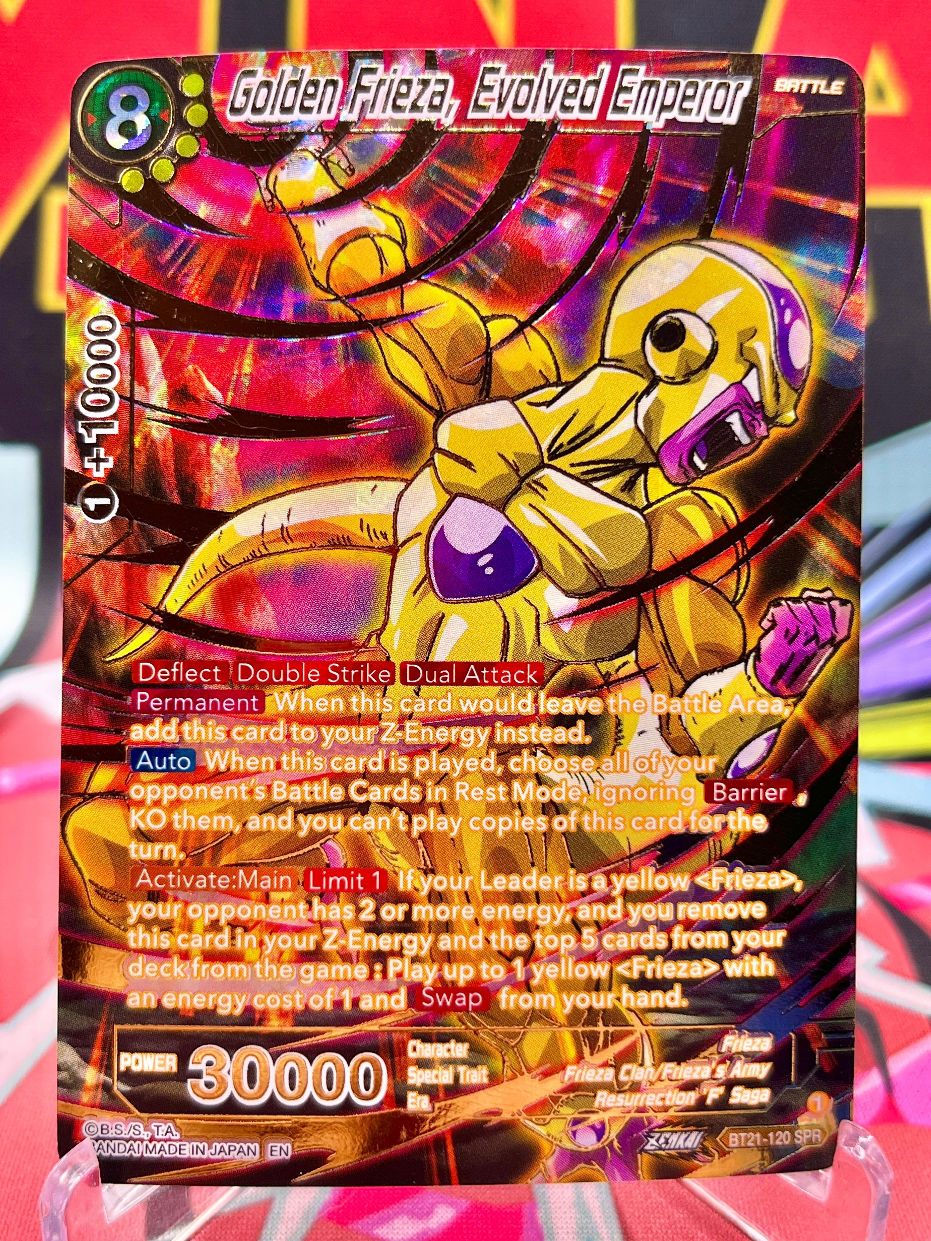 BT21-120 SPR Golden Frieza, Evolved Emperor (2023)