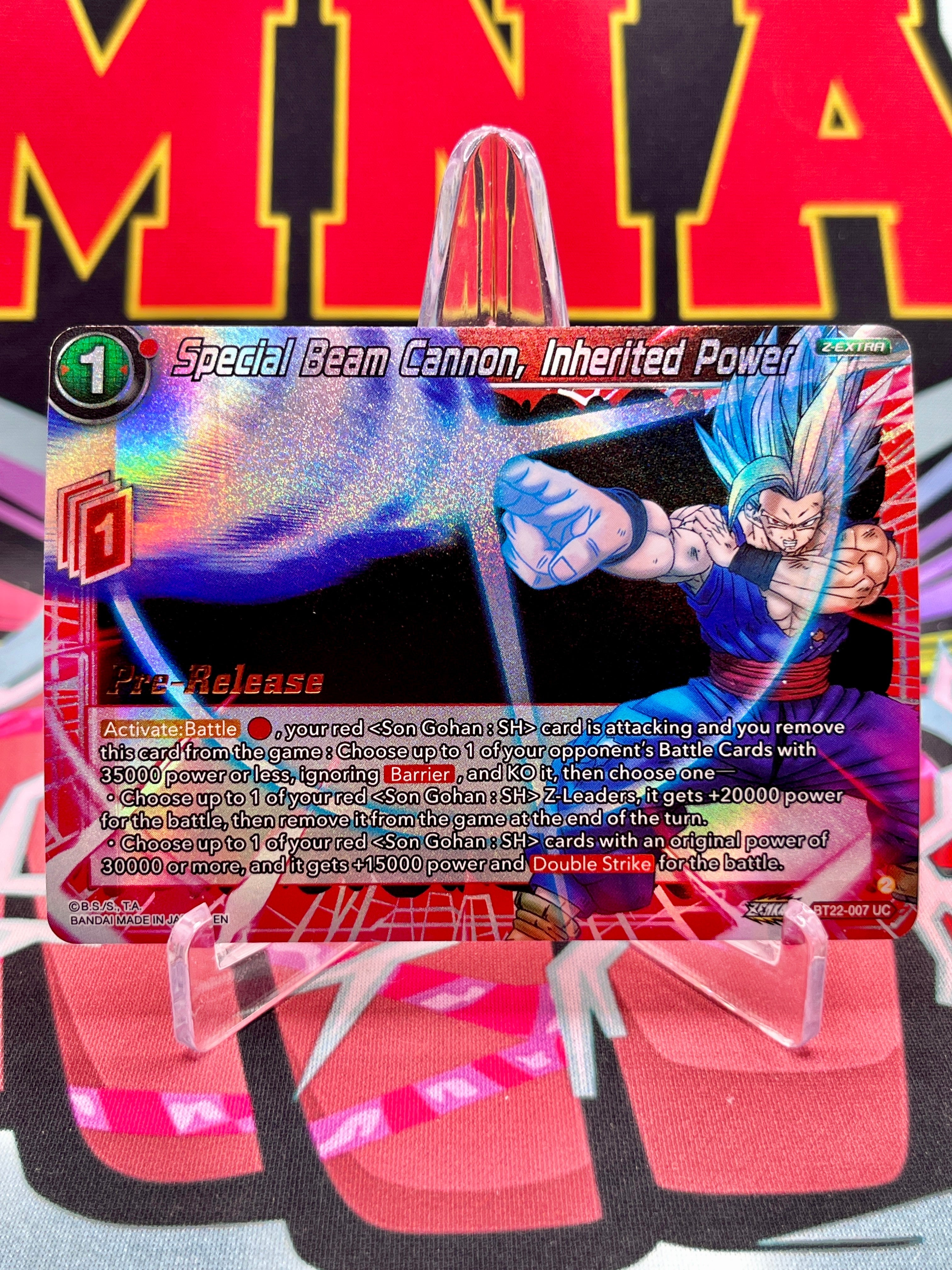 BT22-007 UC Special Beam Cannon, Inherited Power [Pre-Release] (2023)