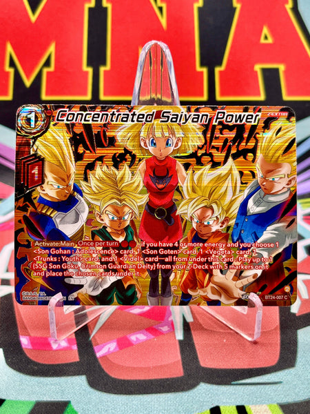 BT24-007 C Concentrated Saiyan Power [Collector Booster Gold] (2024)