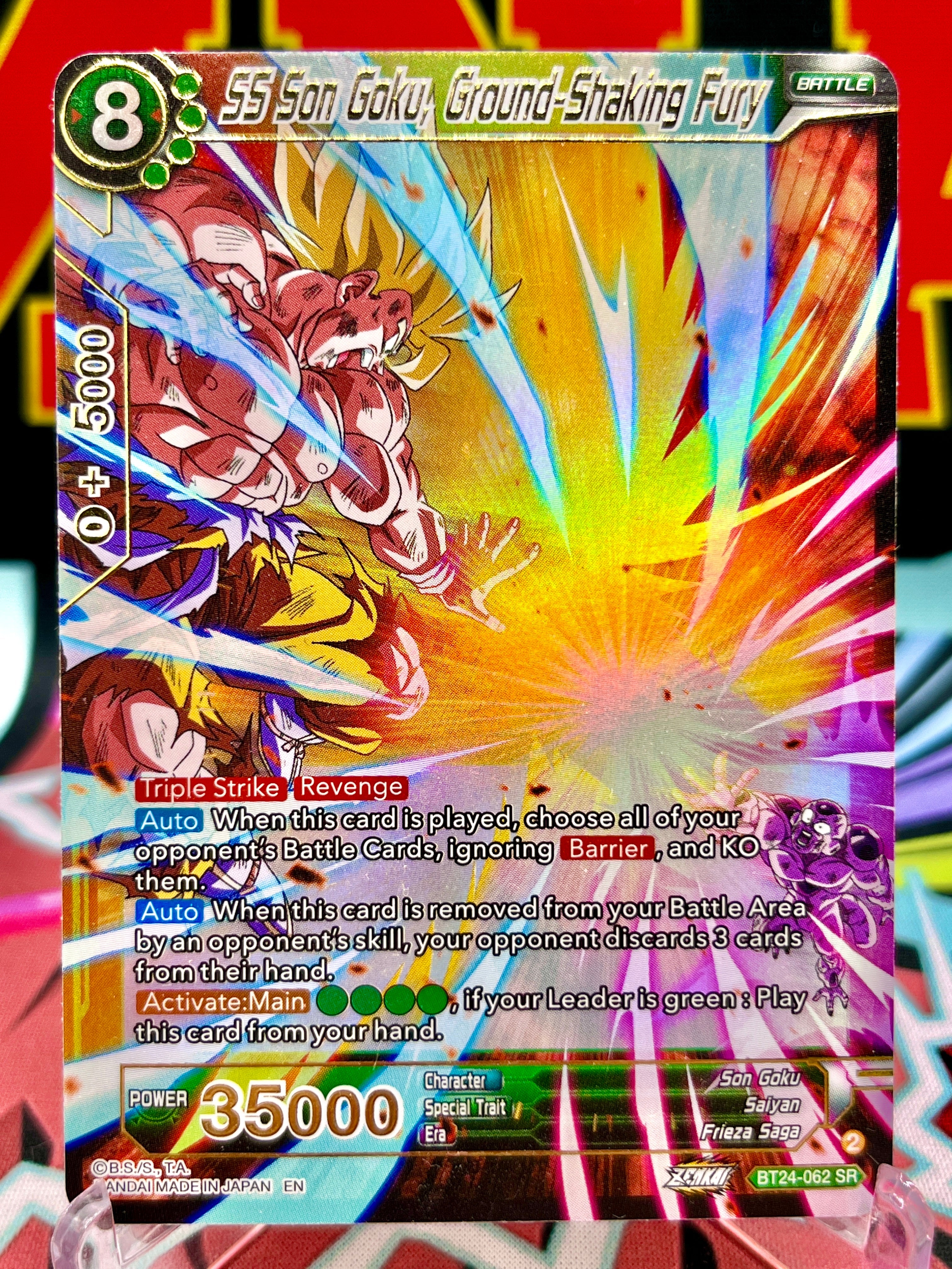 BT24-062 SR SS Son Goku, Ground-Shaking Fury (2024)