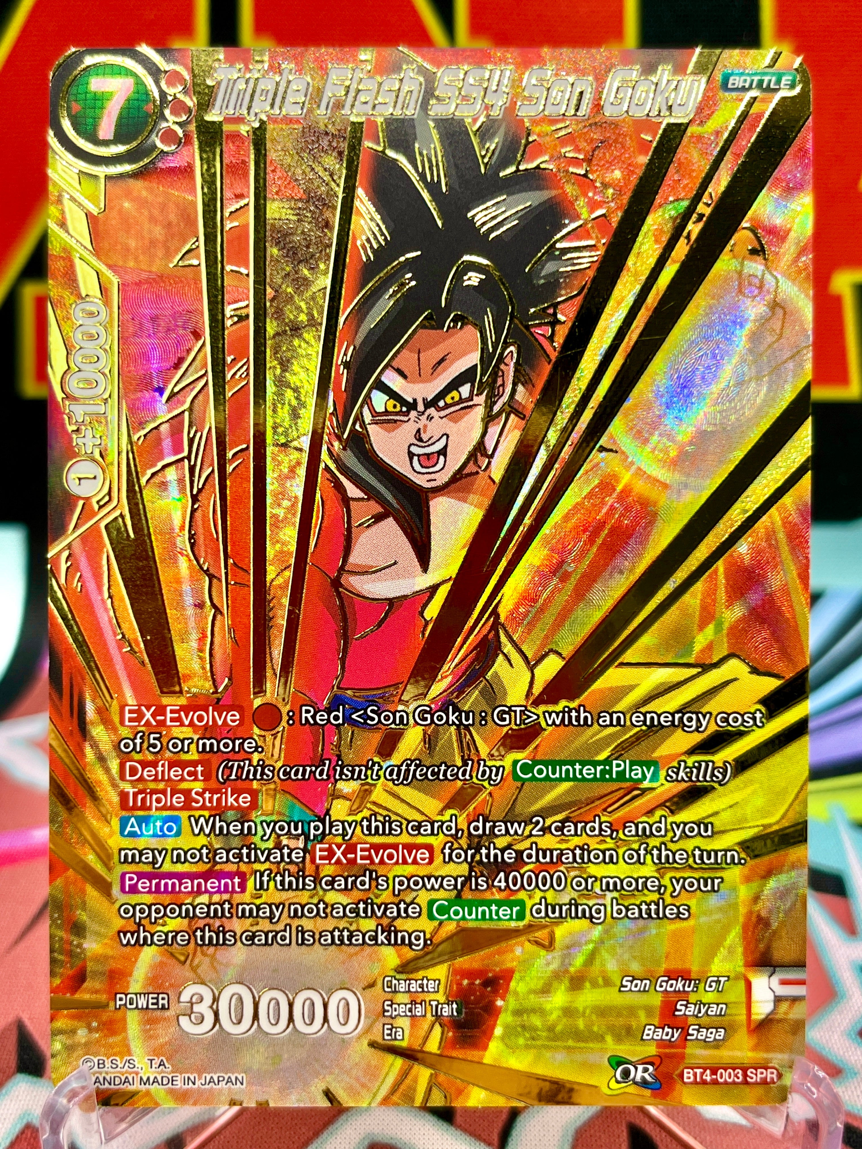 BT4-003 SPR Triple Flash SS4 Son Goku (2018)