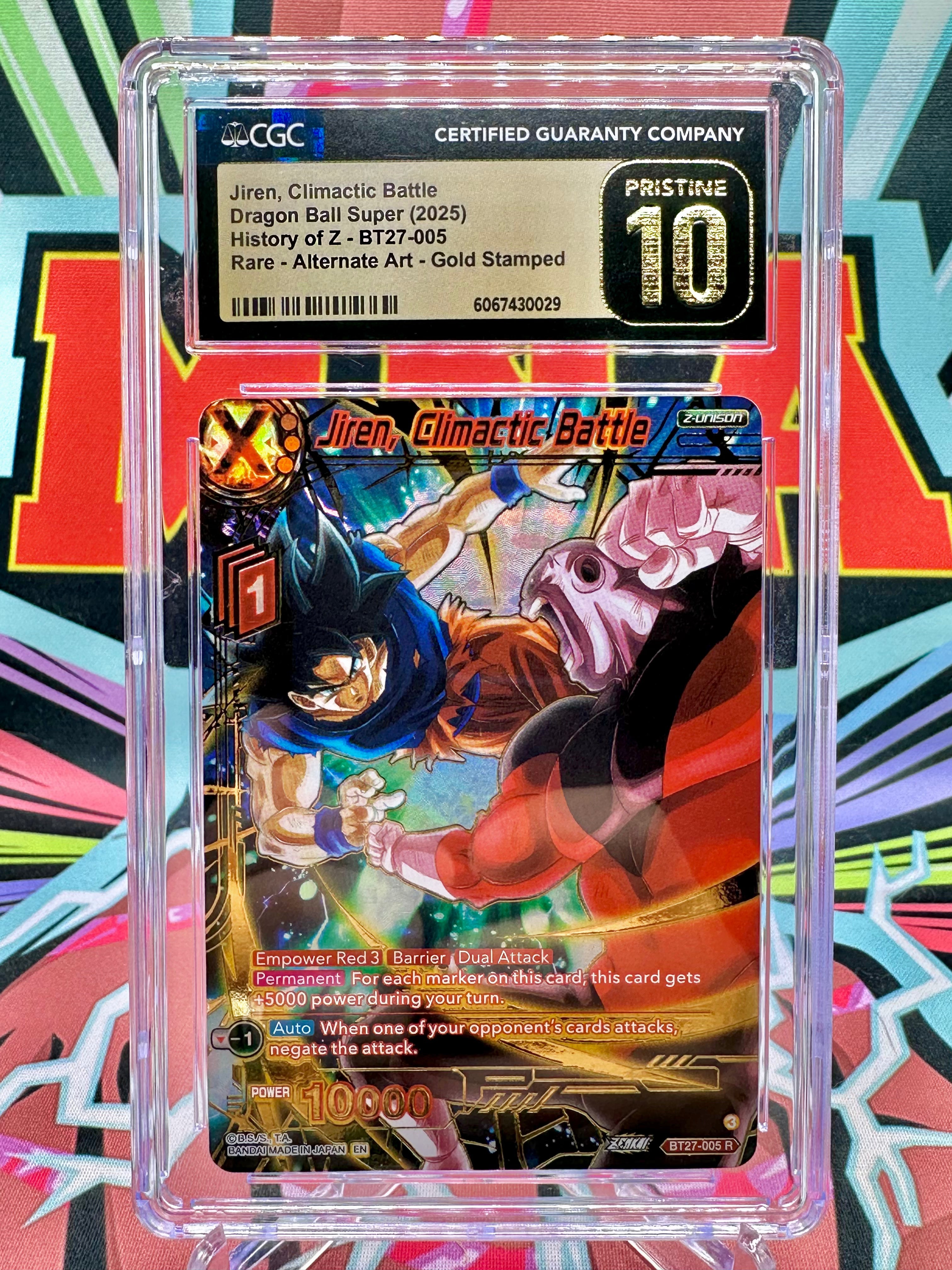 CGC 10 BT27-005 Jiren, Climactic Battle [Alternate Art] Rare (2025)