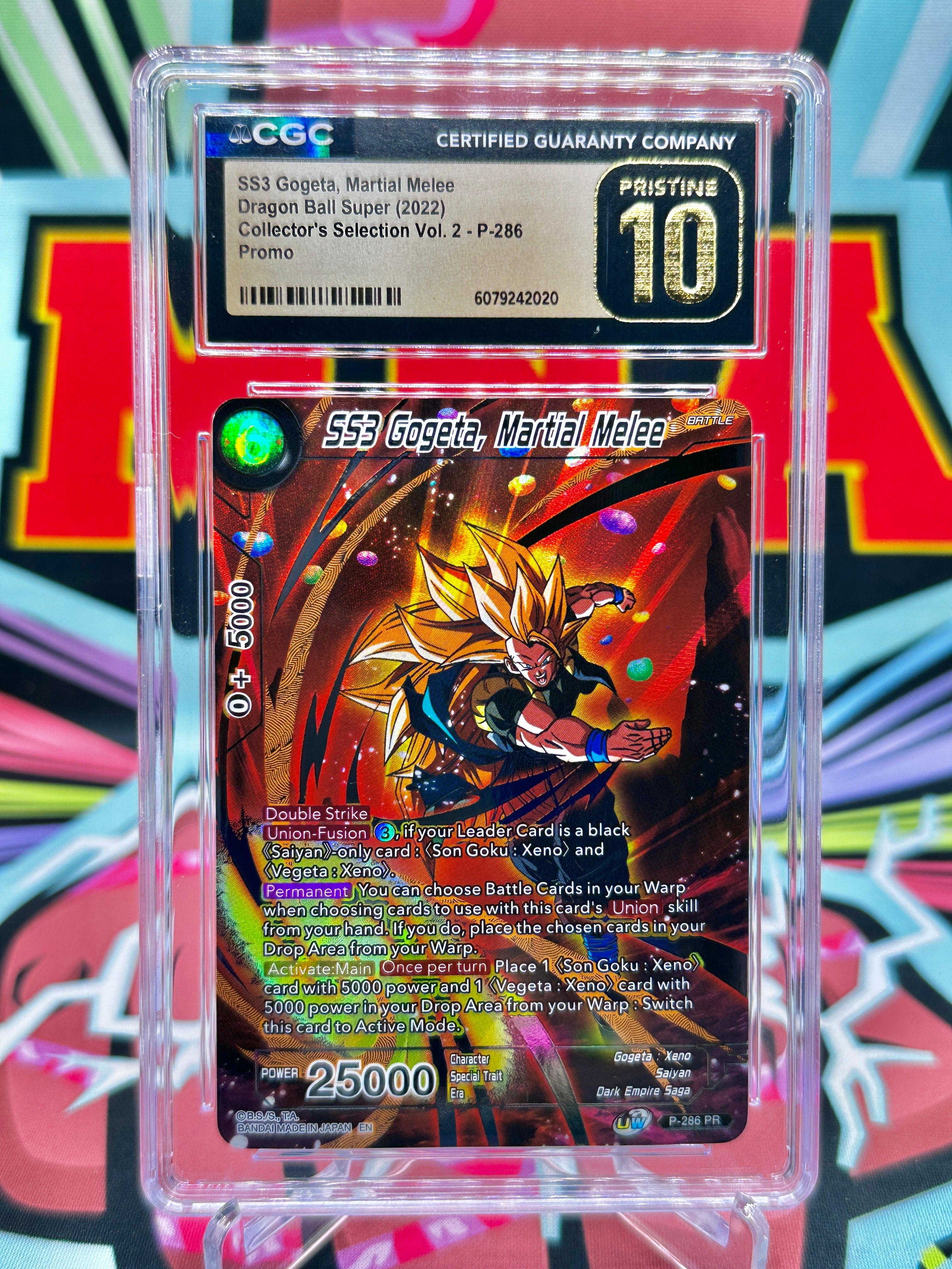 CGC 10 P-286 SS3 Gogeta, Martial Melee [Alternate Art] Promo (2022)