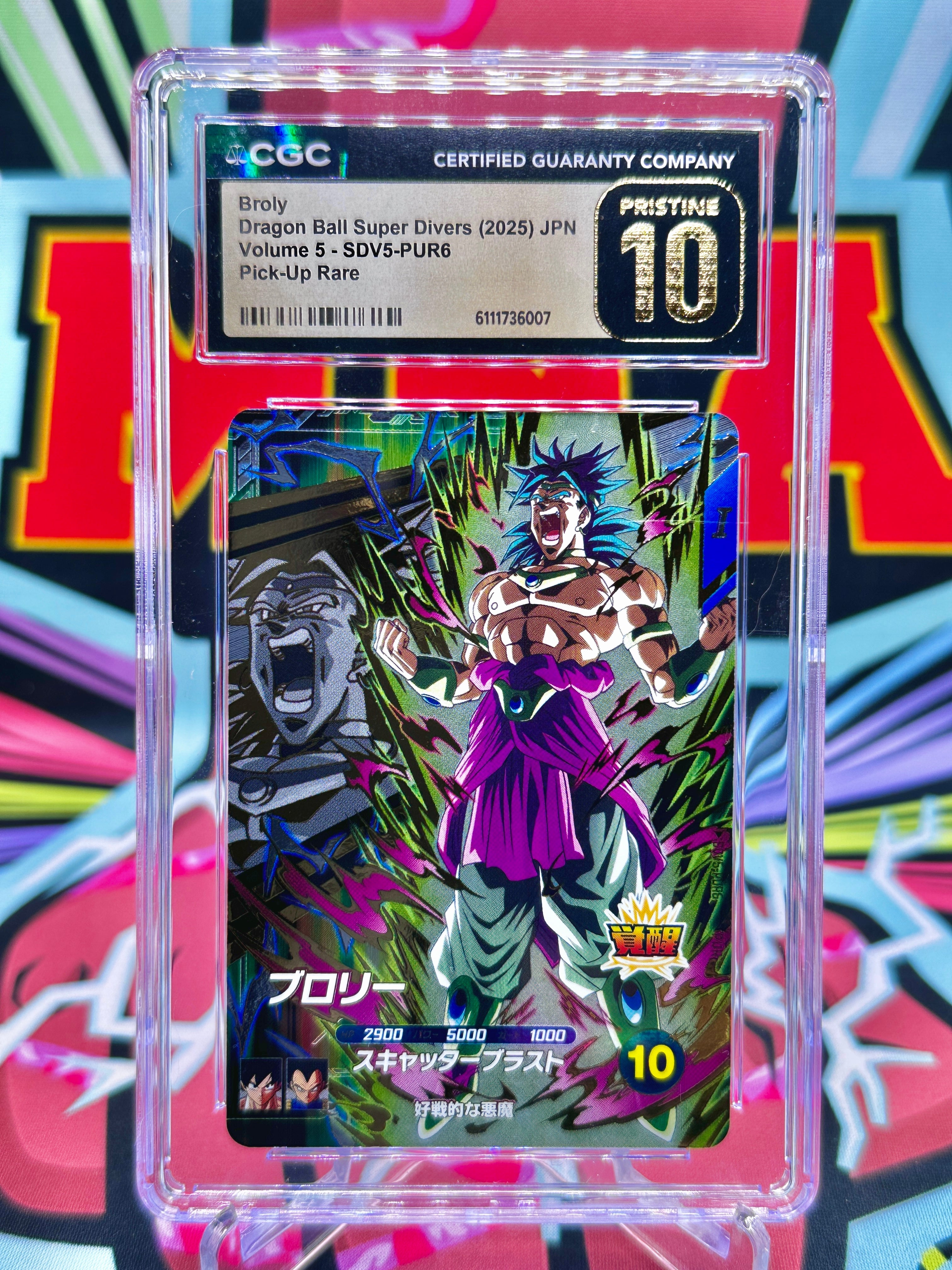 CGC 10 SDV5-PUR6 Broly, The Legendary Super Saiyan PUR (2025)