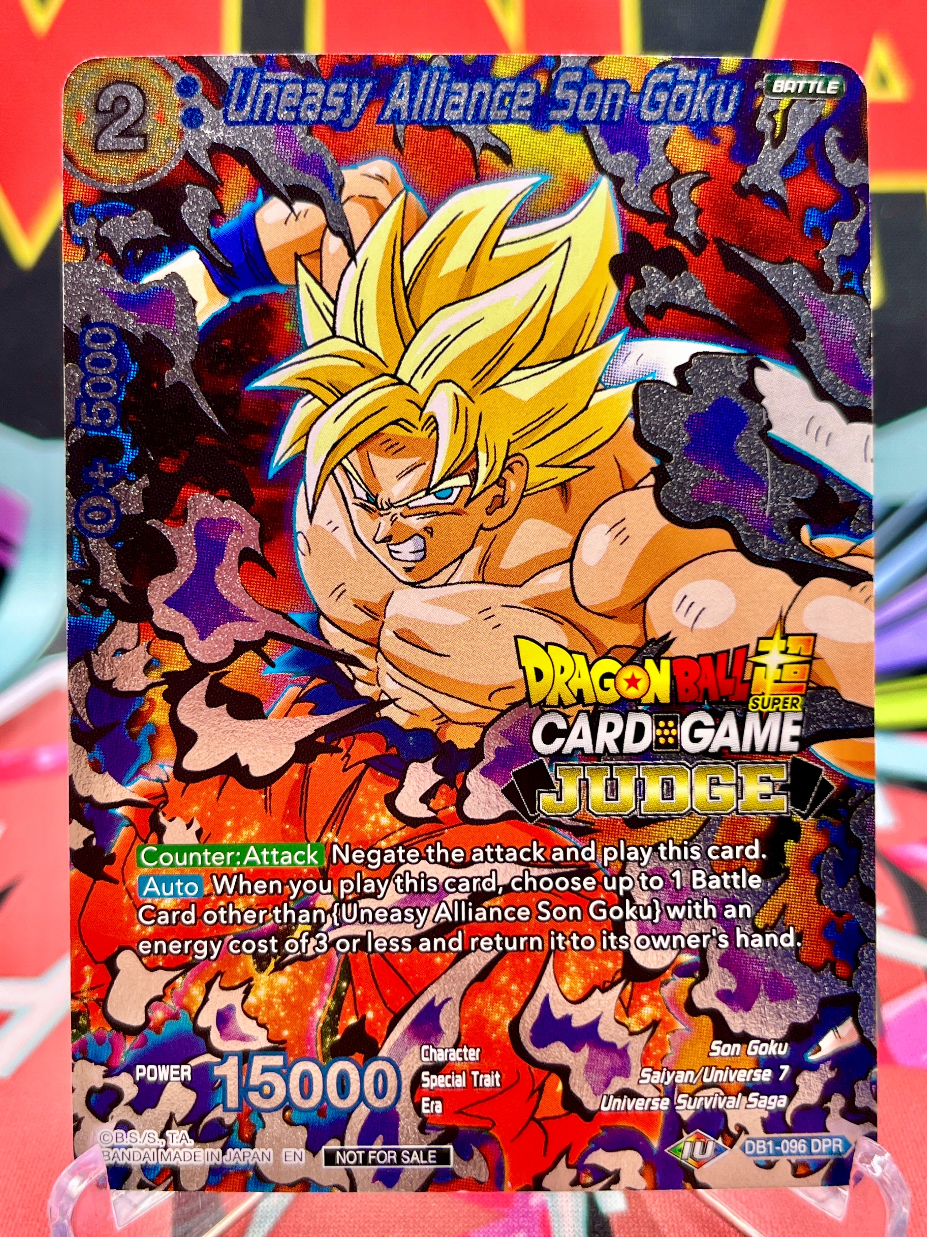 DB1-096 DPR Uneasy Alliance Son Goku [JUDGE LVL. 1] (2019)