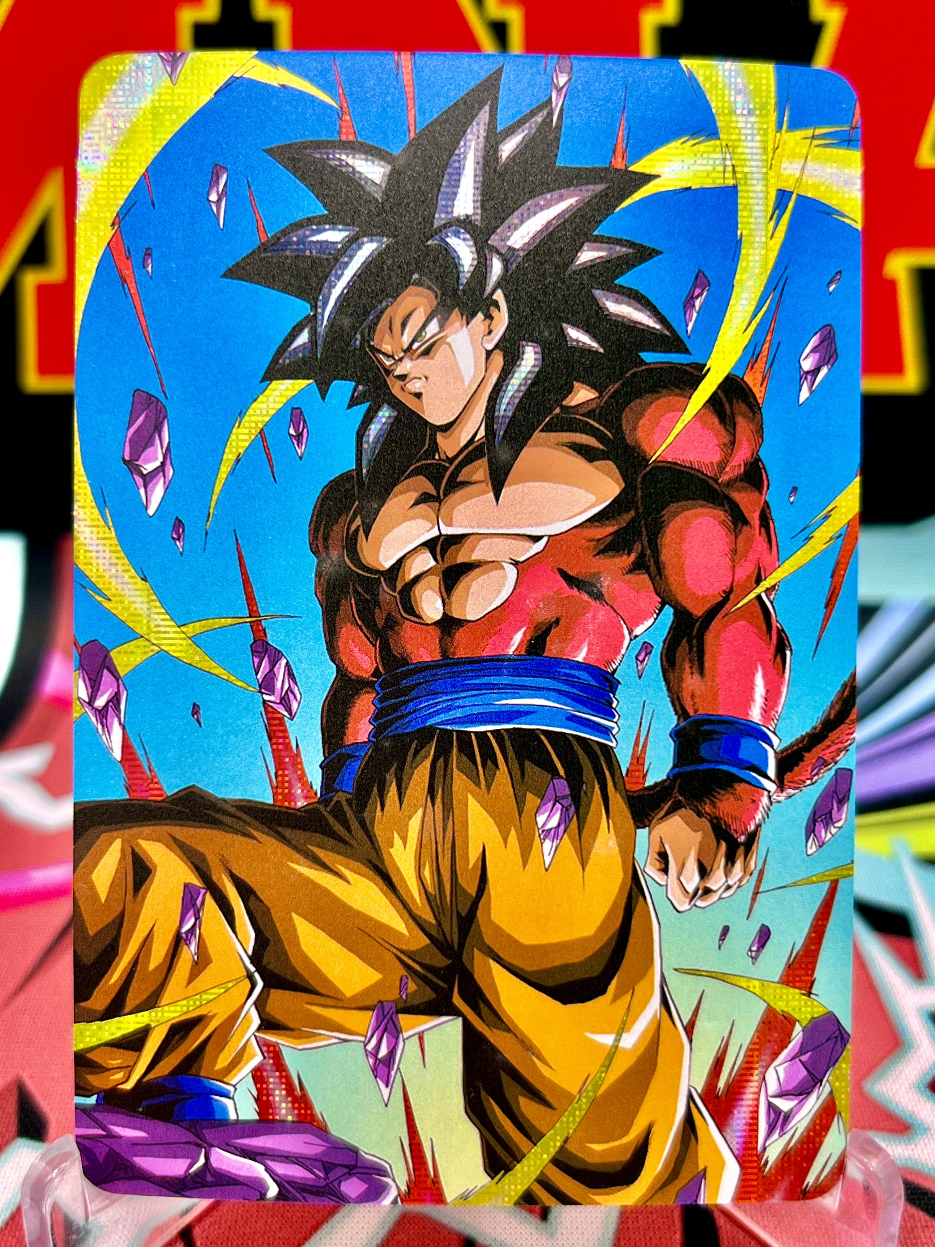 Tarjeta de arte DBAC2-03 de Goku Super Saiyan 4