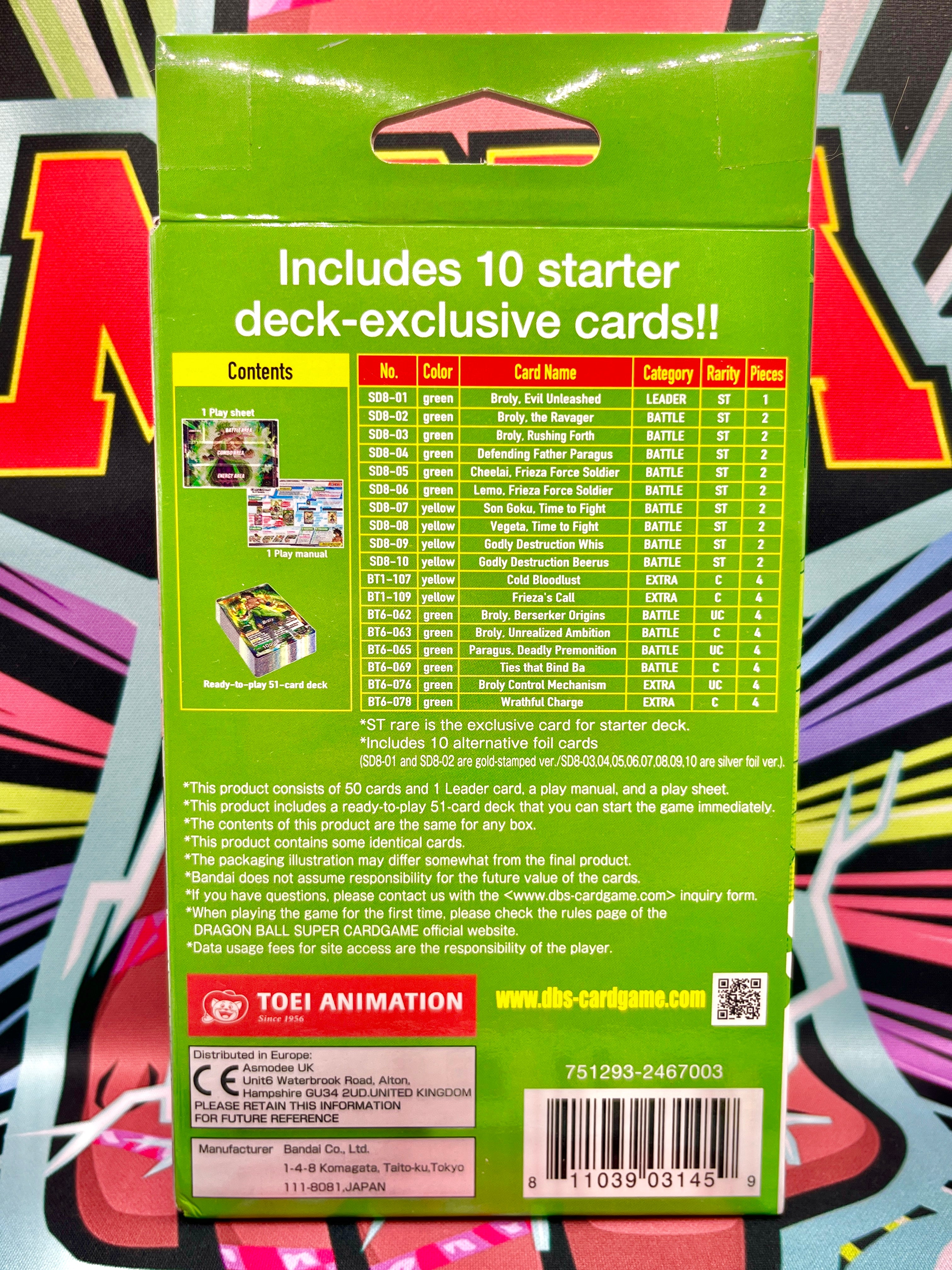 DBS-SD08 Rising Broly Starter Deck (2019) DBS-SD08 Rising Broly Starter Deck (2019)