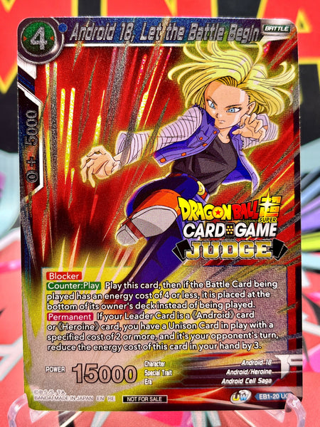 EB1-20 UC Android 18, Let the Battle Begin [JUDGE LVL. 1] (2022)