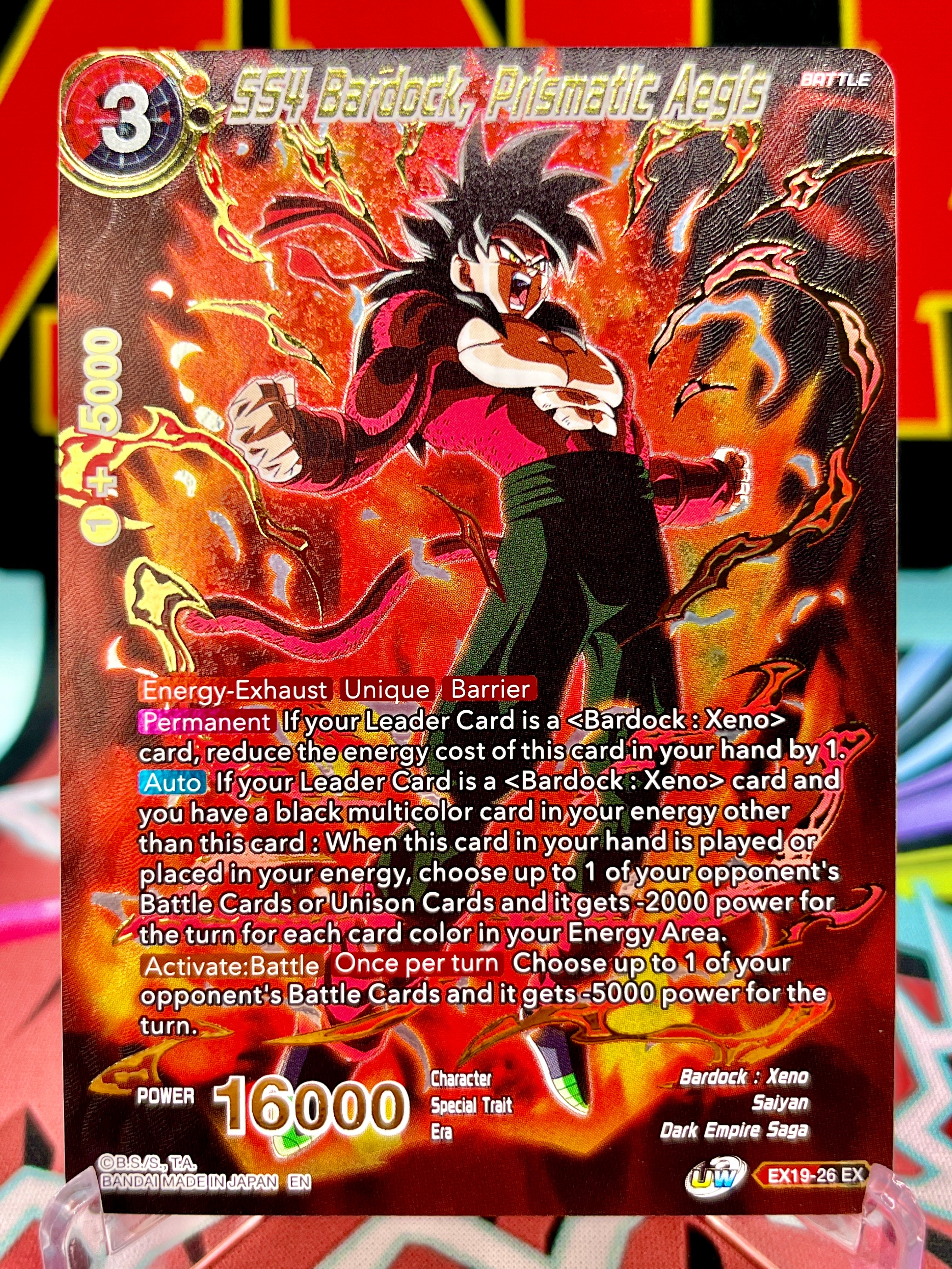 EX19-26 EX SS4 Bardock, Prismatic Aegis (2021)