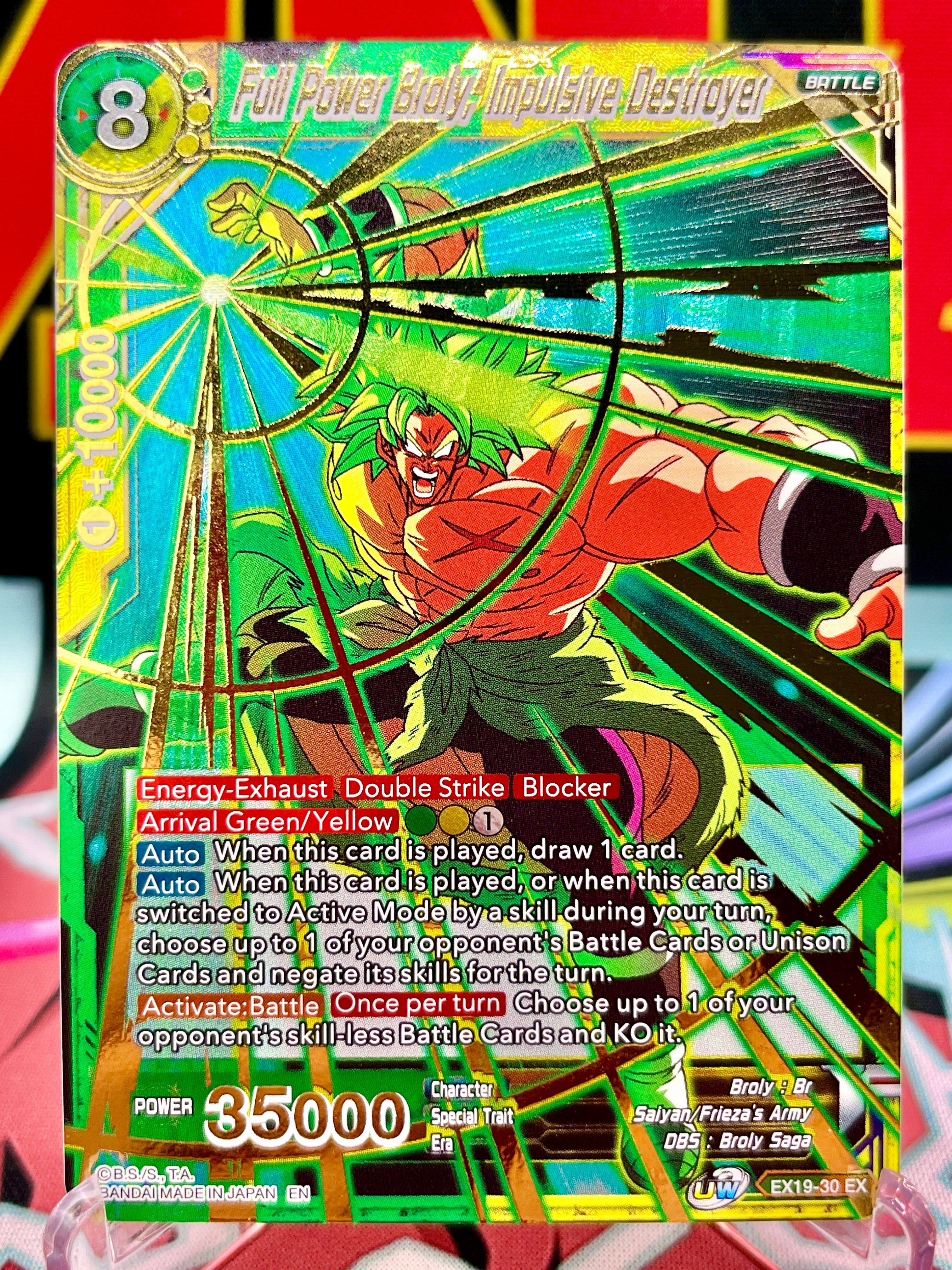 EX19-30 EX Full Power Broly, Impulsive Destroyer (2021)