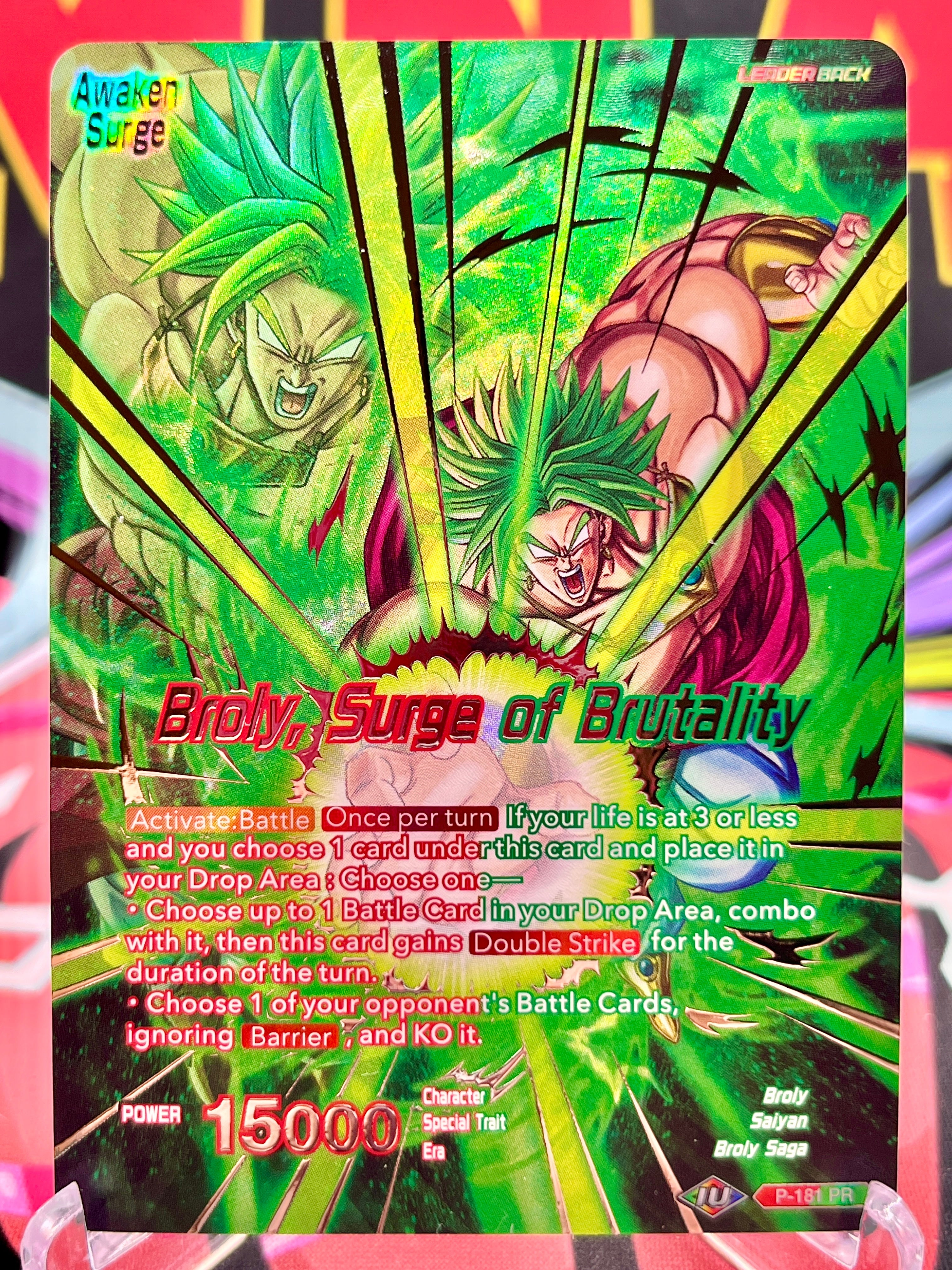 P-181 PR Broly // Broly, Surge of Brutality [Alternate Art] (2021)