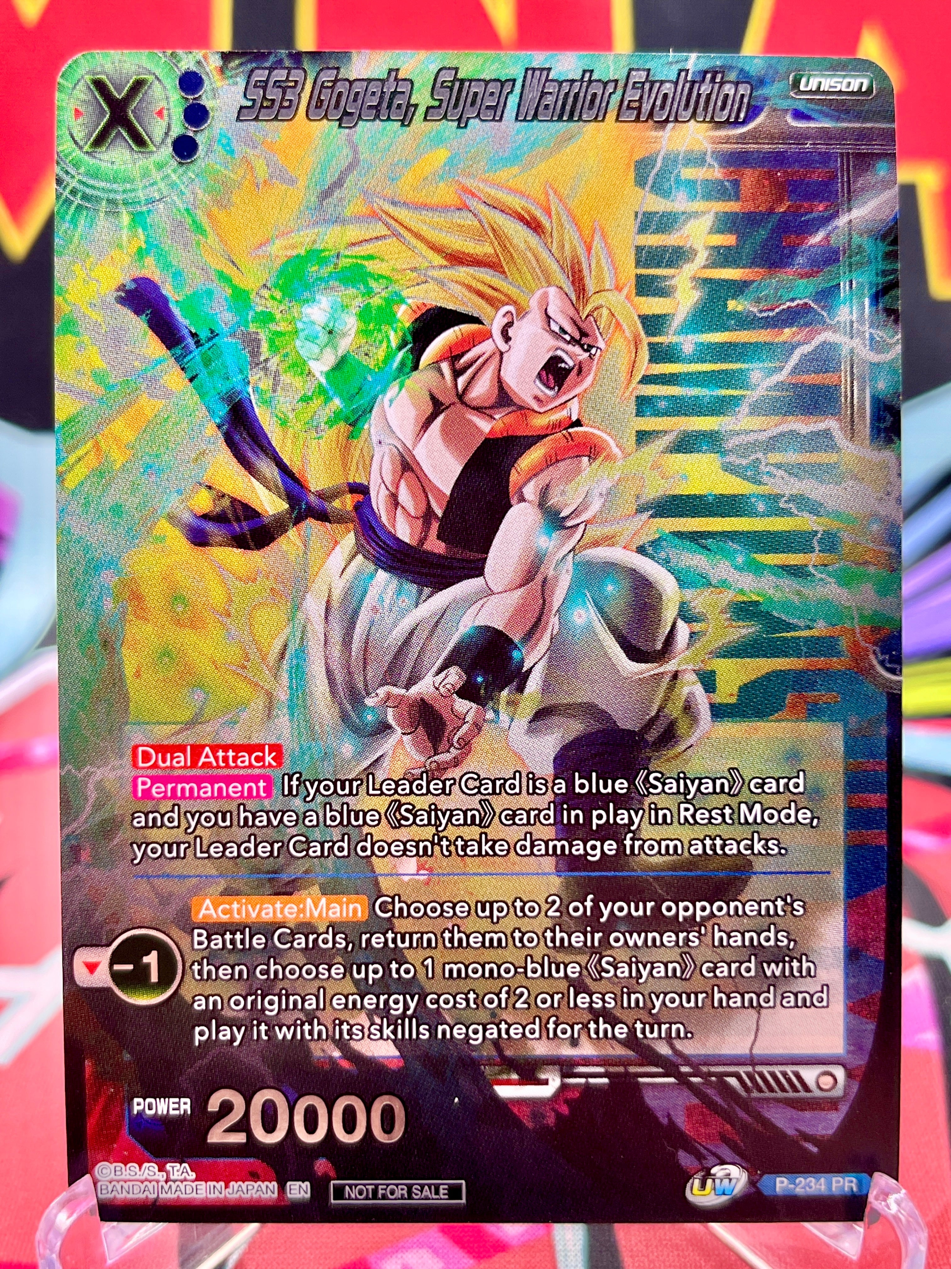 gogeta dragon ball super card game BT22-140 GDR SS Gogeta, Fusion Reborn (2023) Triple Strike Dragon Ball Super Fusion World