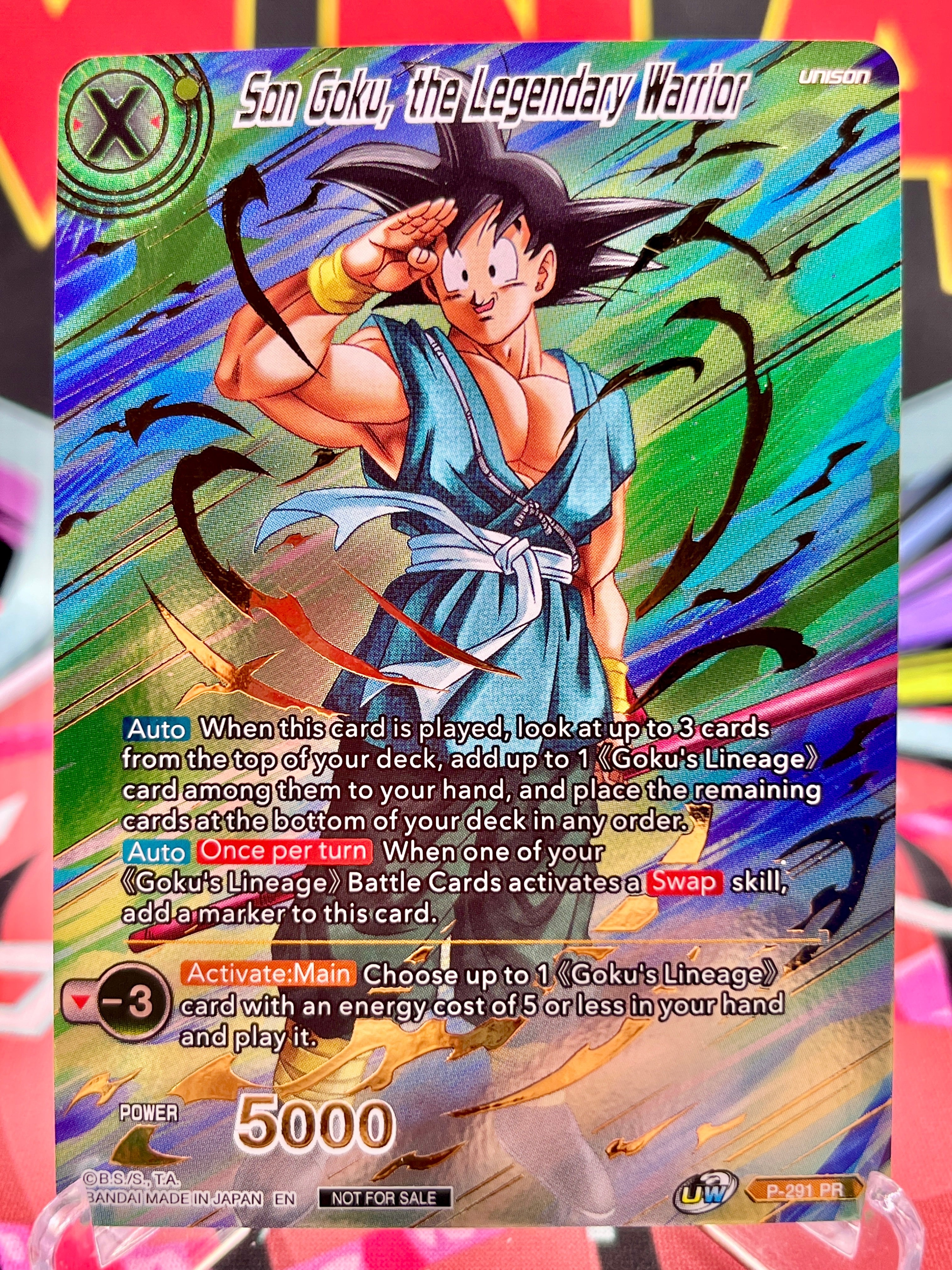 P-291 PR Son Goku, the Legendary Warrior [Gold Stamped] (2021)