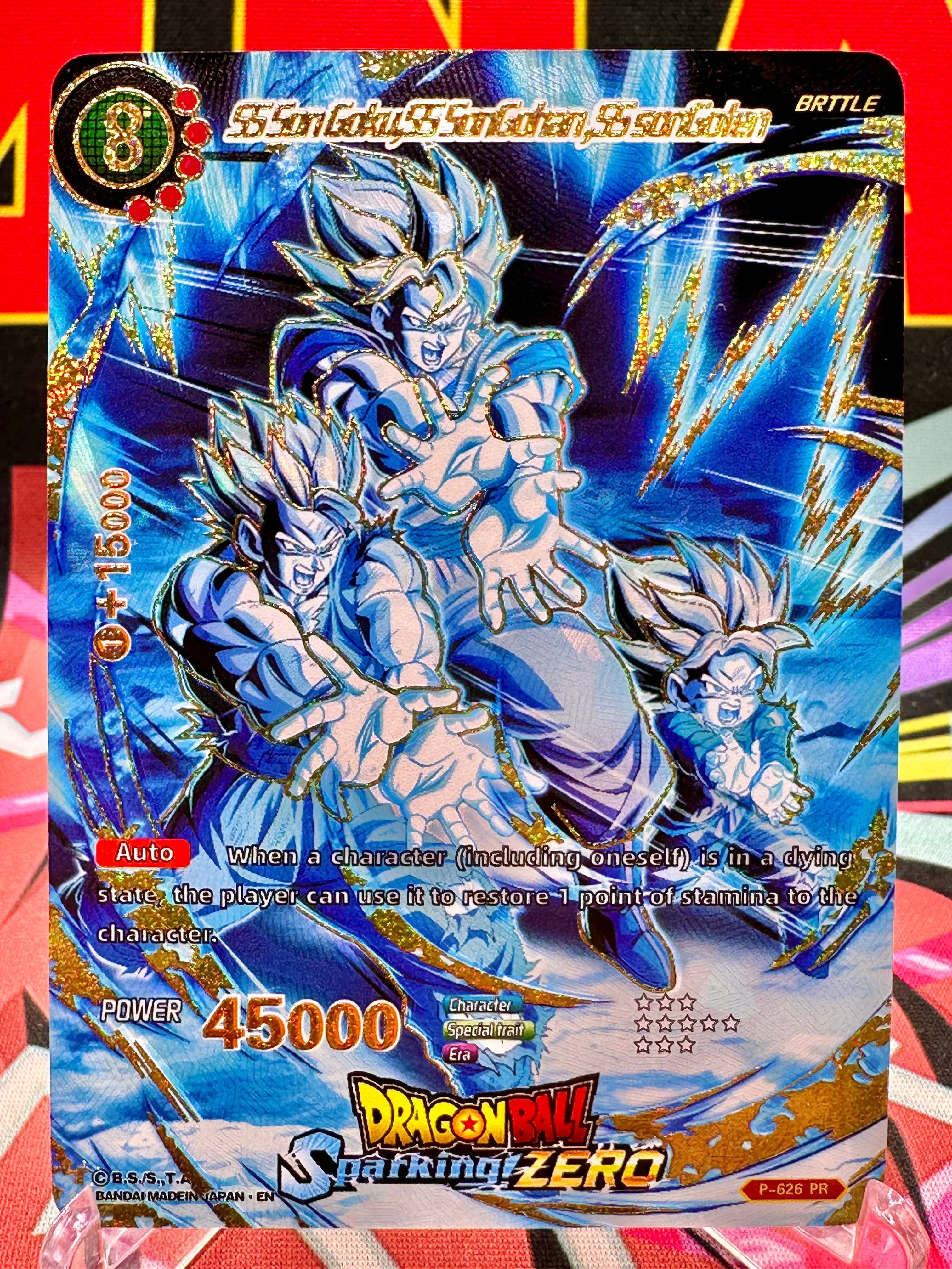 P-626 PR Son Goku, Gohan, & Goten [Dragon Ball Sparking ZERO] Art Card