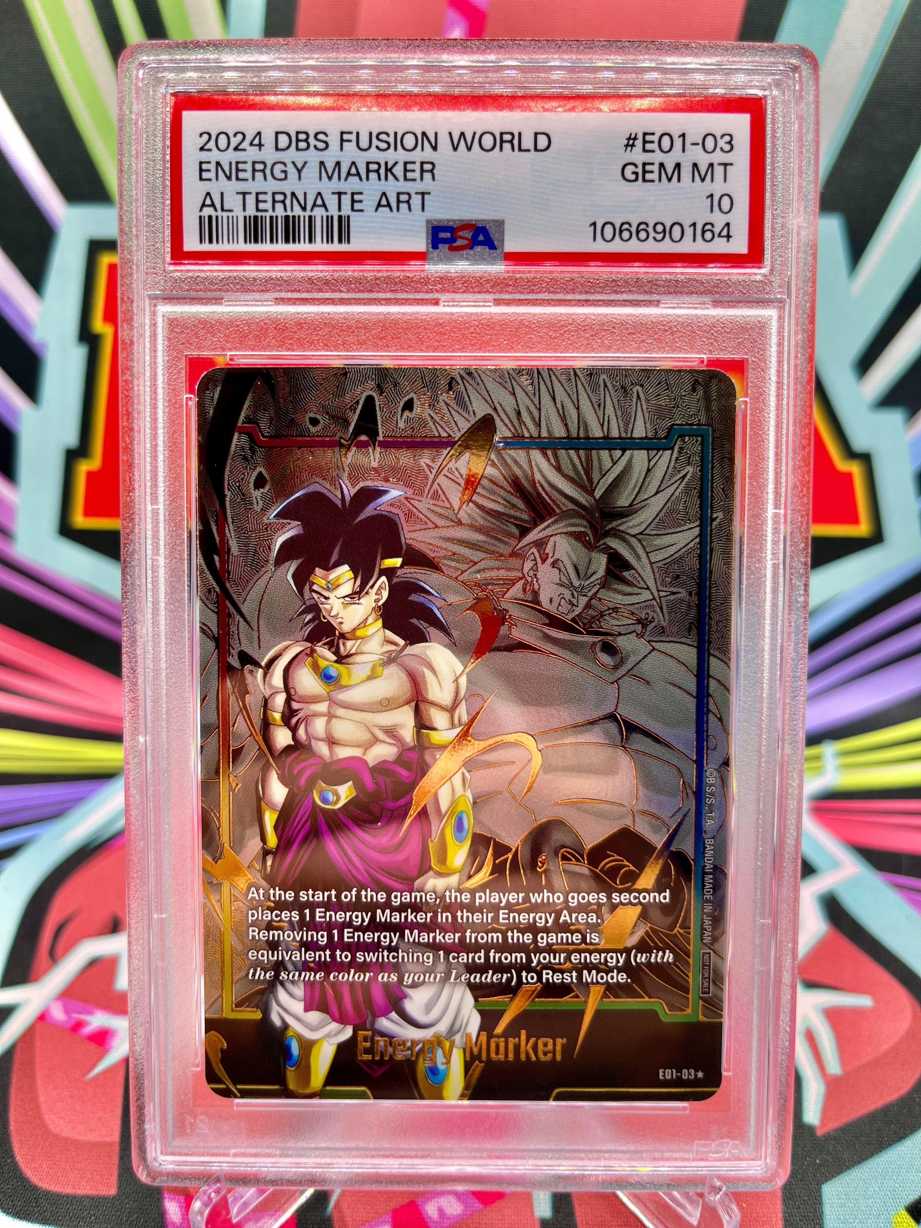 PSA10 E01-03 Broly Energy Marker (2024)