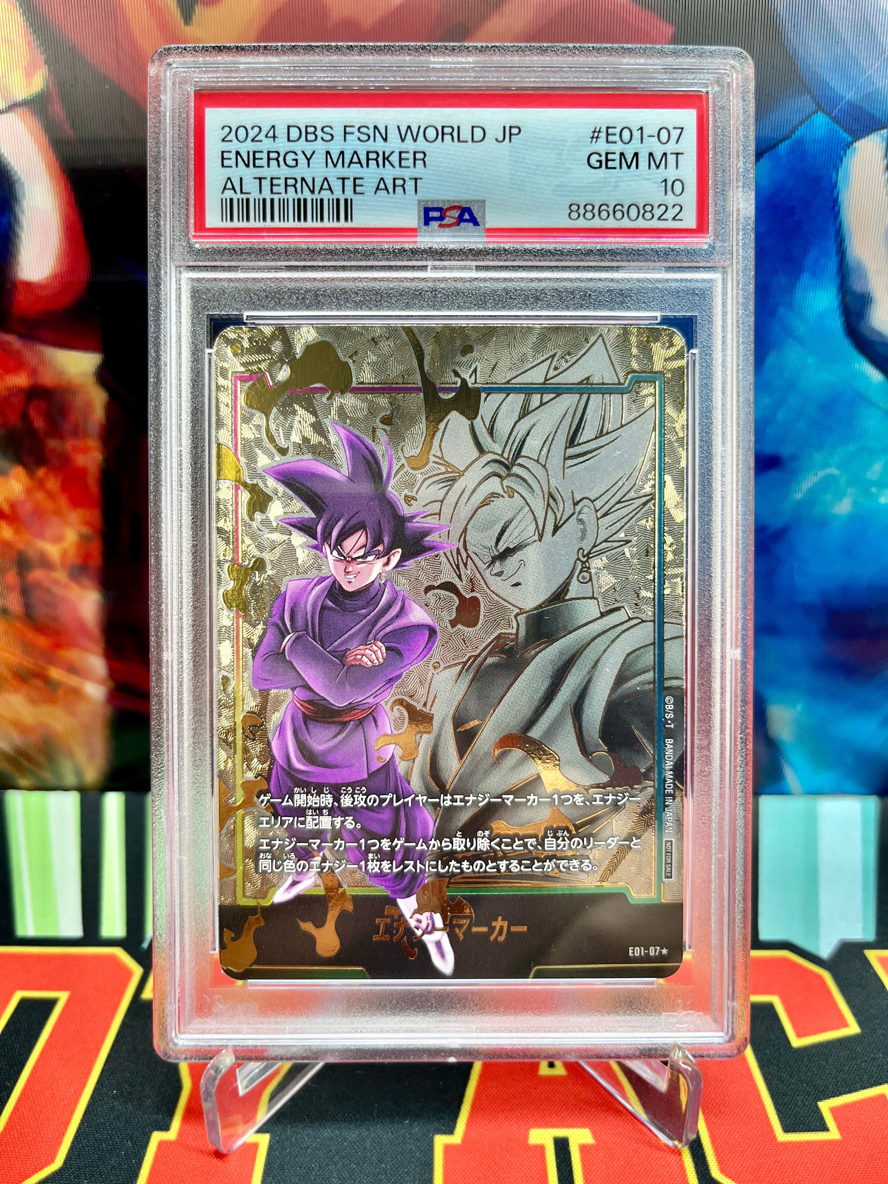 PSA 10 E01-07 Goku Black Energy Marker (2024)