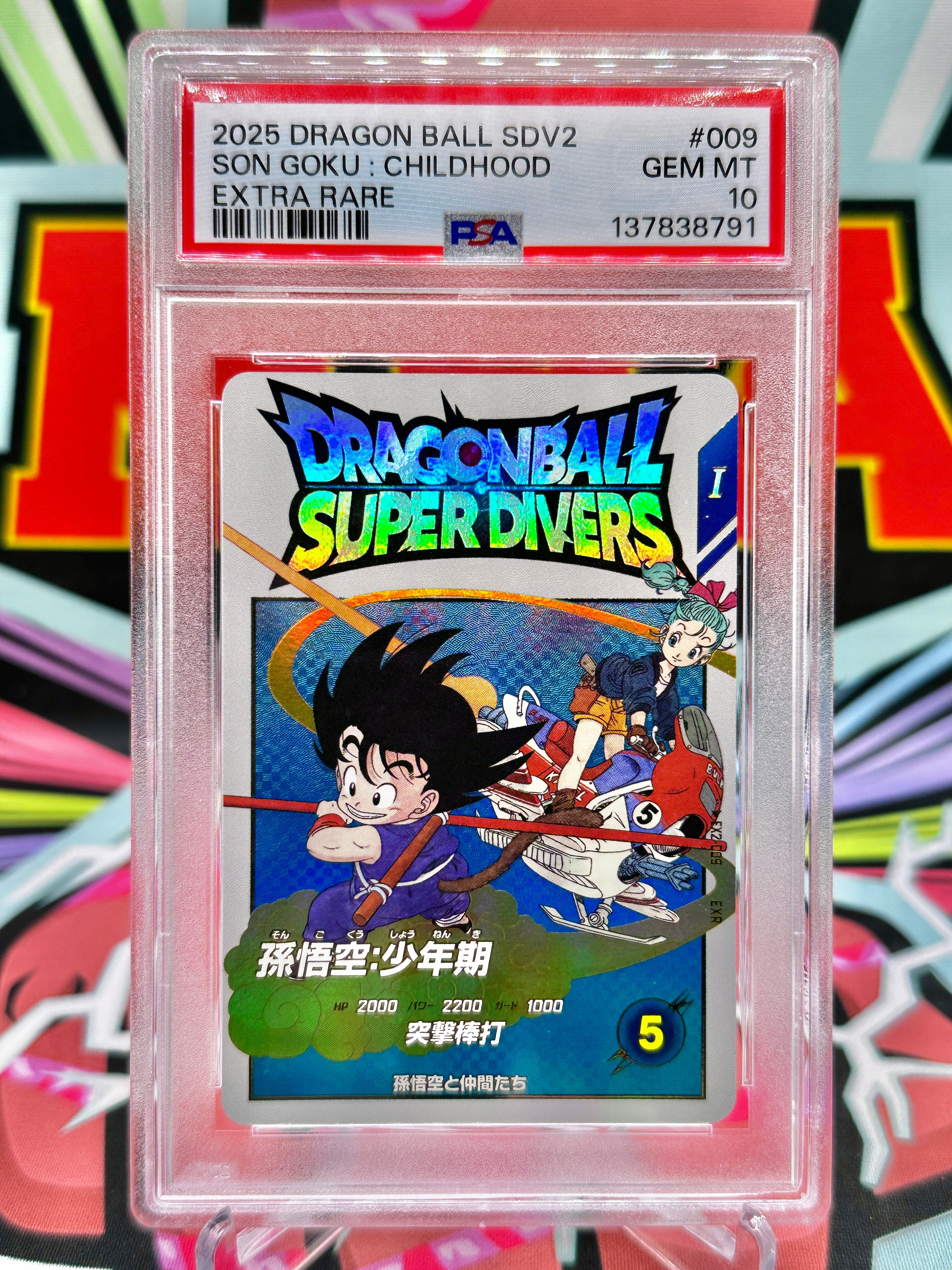 PSA 10 EX2-009 Son Goku & Bulma EXR (2025)