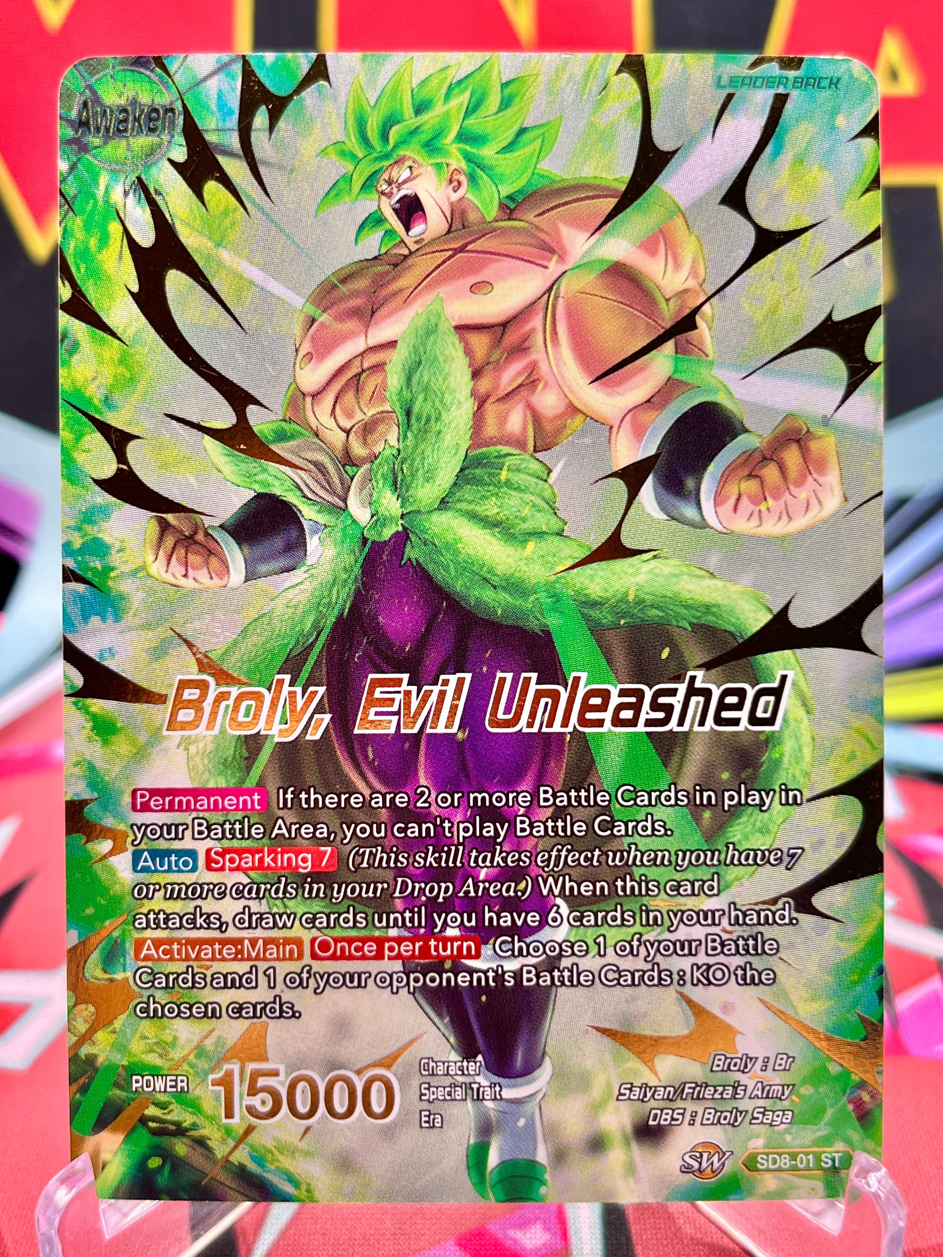 SD8-01 ST Broly // Broly, Evil Unleashed (2019)