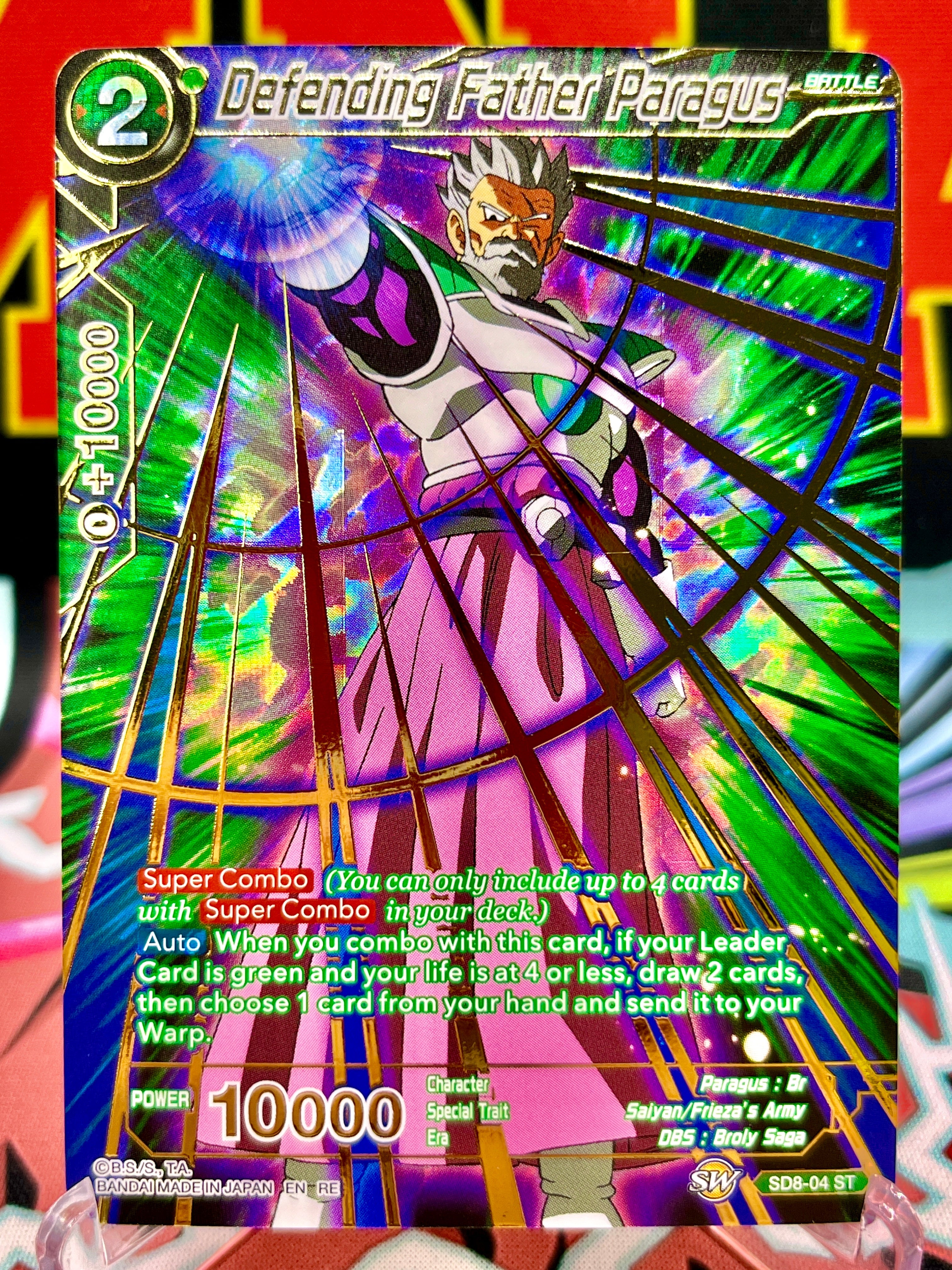 SD8-04 ST Defending Father Paragus [Alternate Art] (2023)