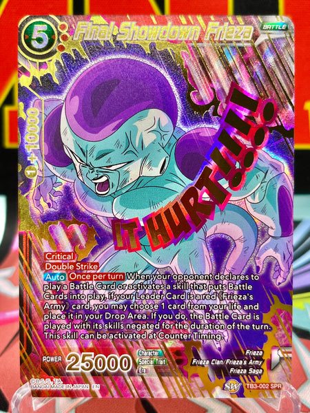 frieza saga booster box TB3-002 SPR Final Showdown Frieza (2019)