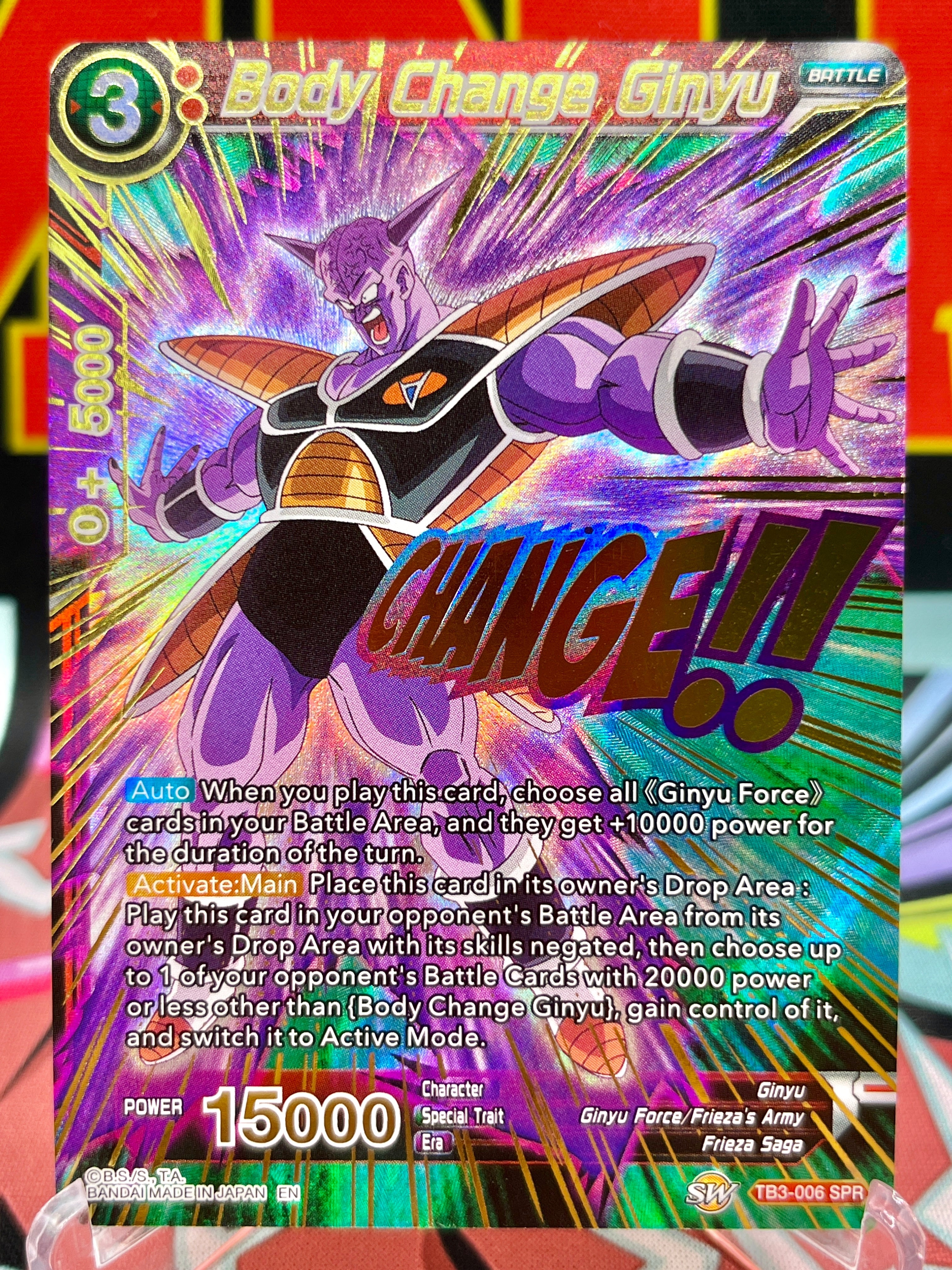 TB3-006 SPR Body Change Ginyu (2019)