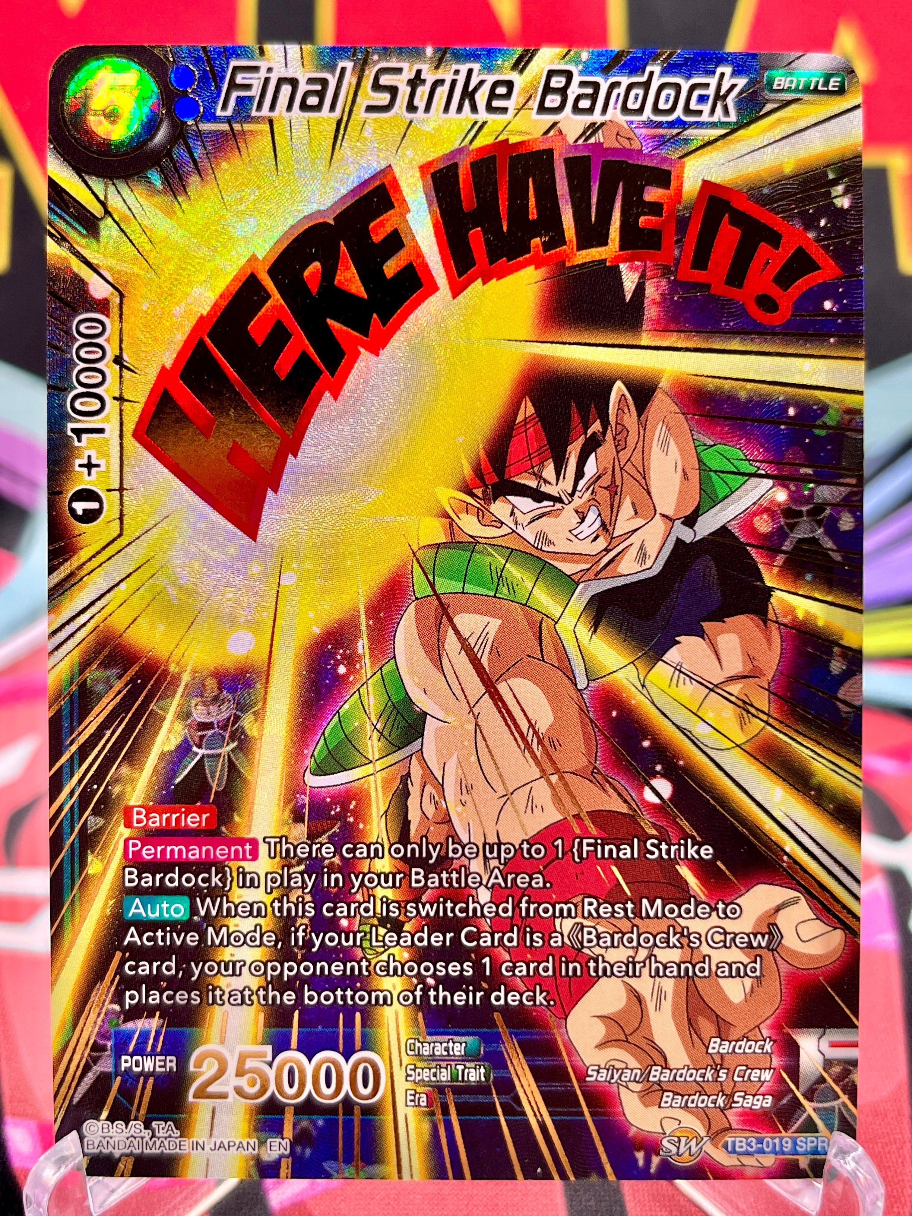 TB3-019 SPR Final Strike Bardock (2019)