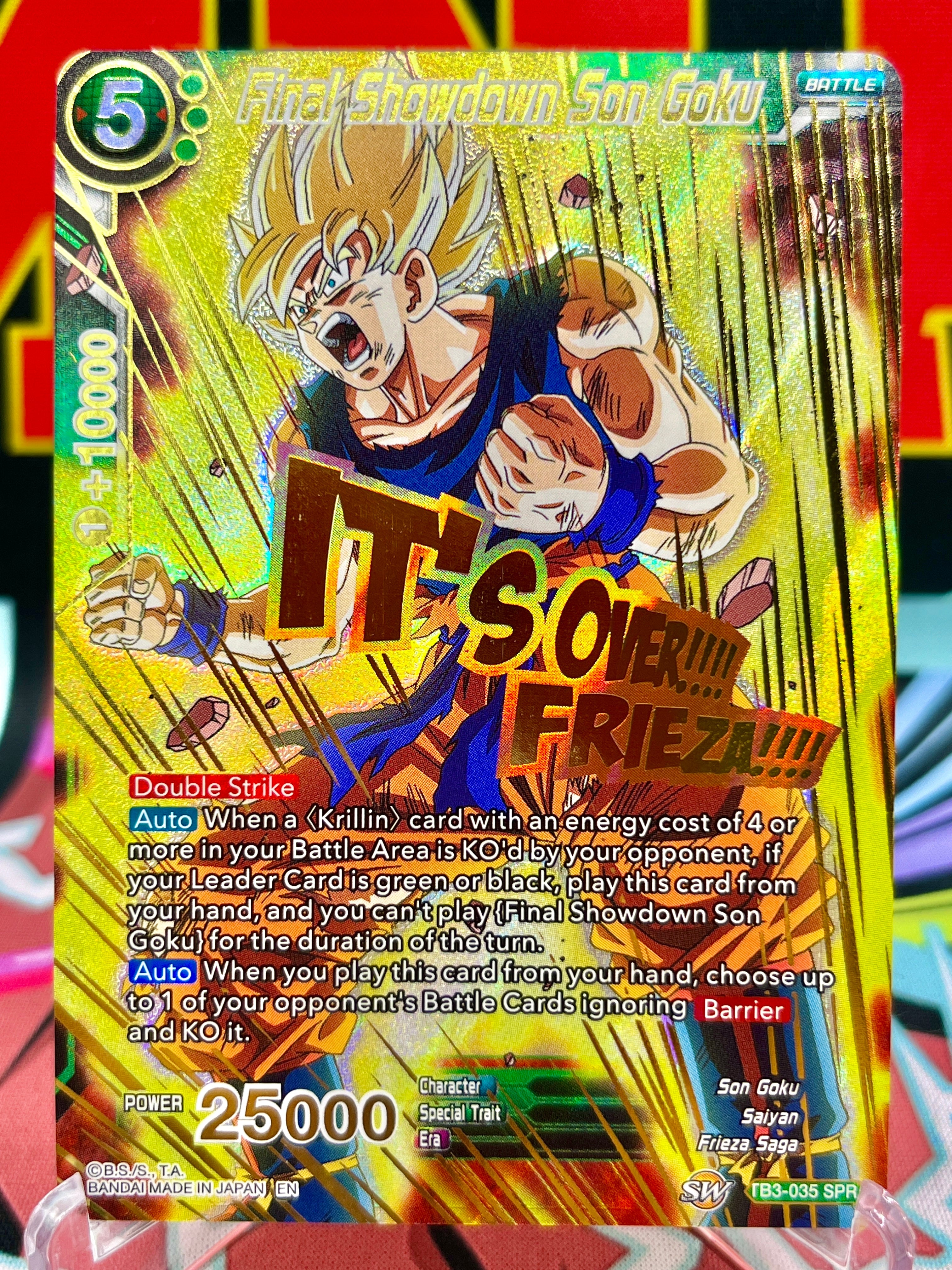 TB3-035 SPR Final Showdown Son Goku 2019 Dragon Ball Super card