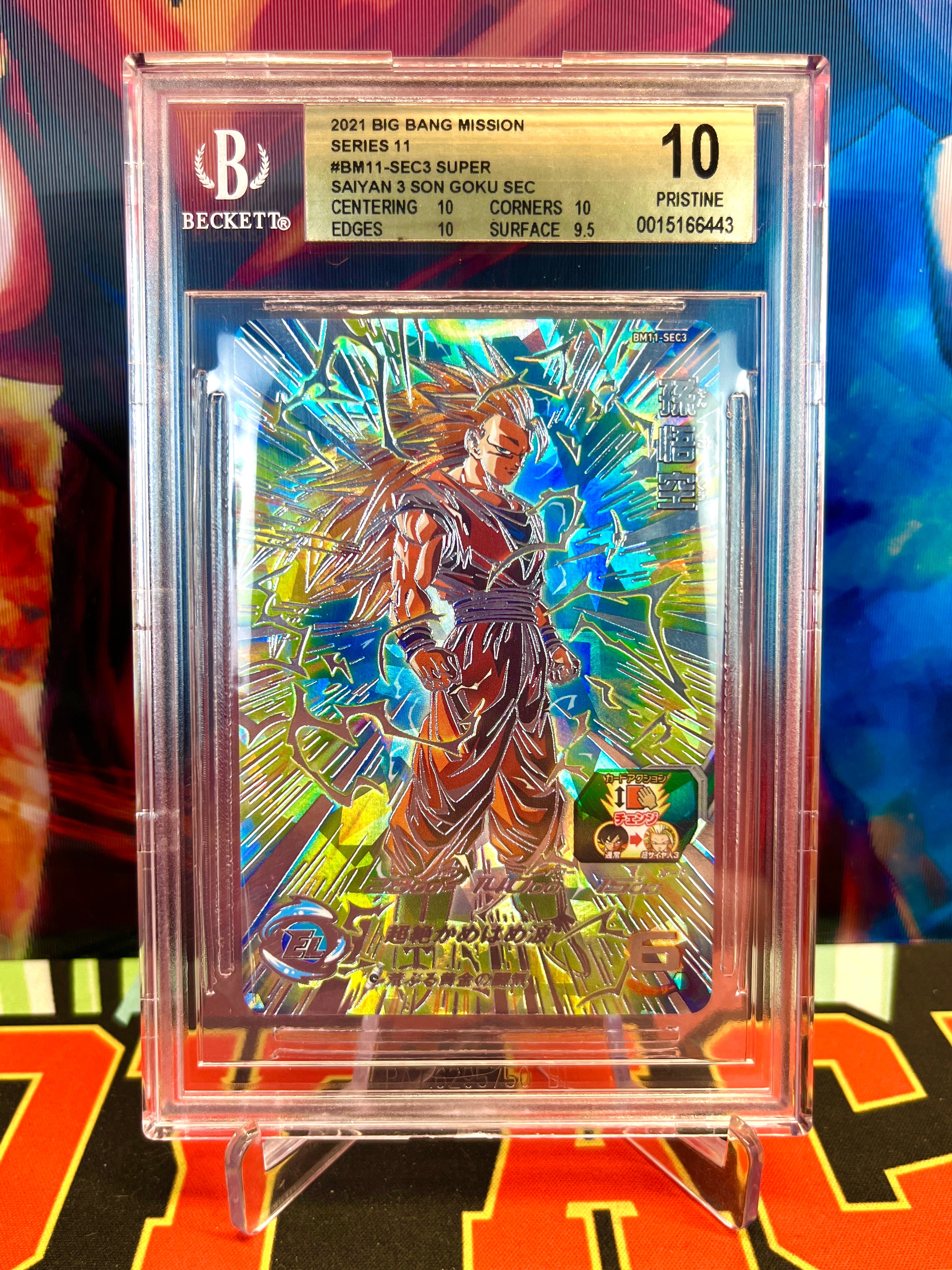 BGS 10 Gold Label - BM11-SEC3 Super Saiyan 3 Son Goku